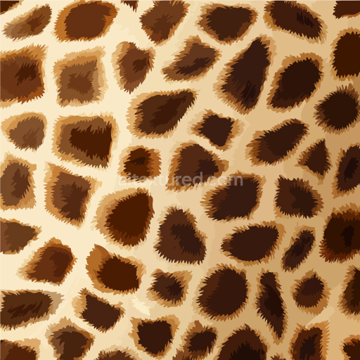 Seamless 3D PBR Leopard Print Texture with Brown and Beige Fur Pattern