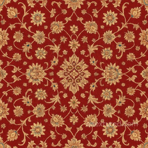 Ornate Oriental Carpet Seamless Texture seamless Carpet PBR texture