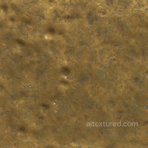 Seamless Shiny Metal 3D Texture PBR 8K Beaten Brass Surface With Metal Dents And Metal Ox… seamless Shiny metal PBR texture