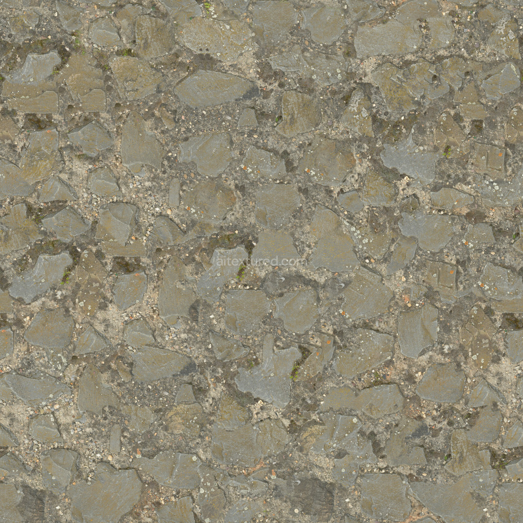 Seamless PBR rocks texture with realistic detail