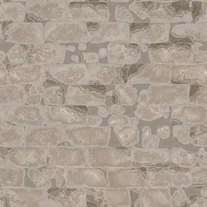 Brick Wall of Medieval Forts seamless PBR texture preview
