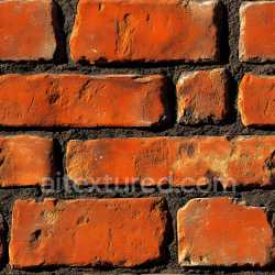 seamless Seamless 3D Red Brick Wall Cracked and Weathered PBR Texture texture 8k free download PBR