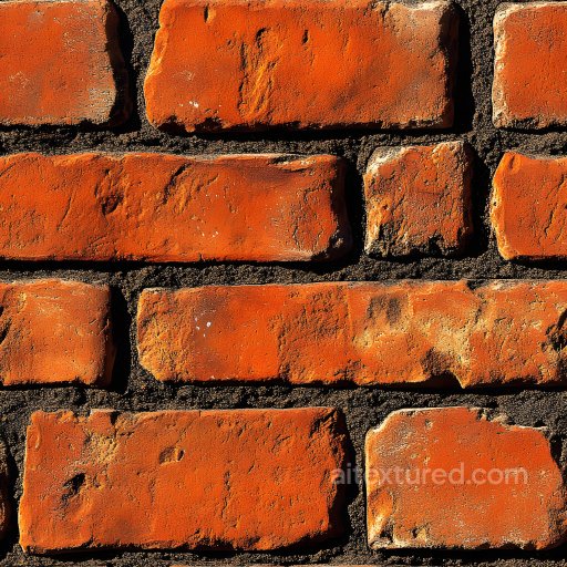 Red Brick Wall Cracked and Weathered PBR Texture seamless Brick PBR texture