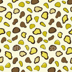 seamless Seamless 3D PBR Texture with Cartoon-Style Yellow and Brown Leopard Print texture 8k free download PBR