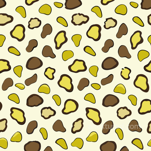 with Cartoon-Style Yellow and Brown Leopard Print seamless Leopard Print PBR texture