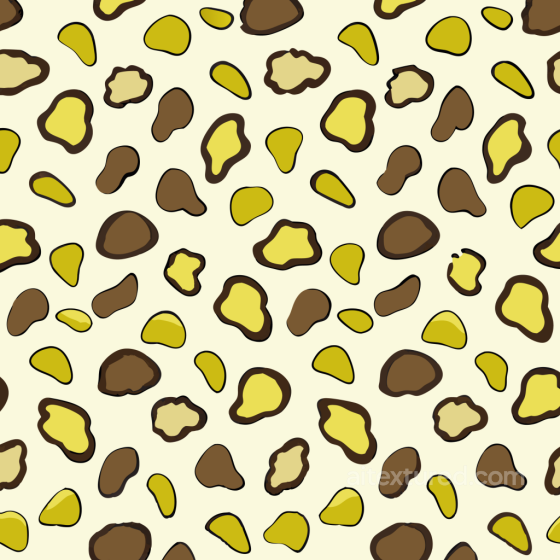 with Cartoon-Style Yellow and Brown Leopard Print Leopard Print texture preview