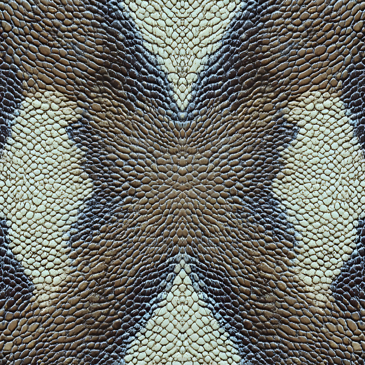 Reptile Skin Featuring Detailed Scale Patterns and Natural Color Variat… seamless PBR texture preview