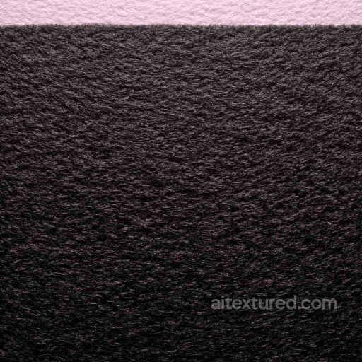 Felt PBR Texture Featuring Dense Black Fibers with Soft Pink Accent seamless Felt PBR texture