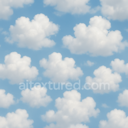 seamless Seamless 3d texture pbr 8k fluffy cumulus cloudscape surface texture 8k free download PBR
