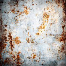 Rusty Metal Texture Featuring Cracked, Corroded Surface with Orange-Brown Rust Patches seamless PBR texture