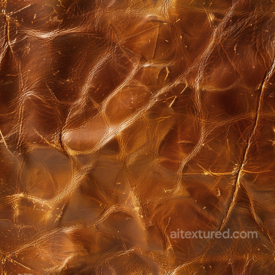 Distressed Vintage Brown Leather PBR Texture with Wrinkles and Scratches Leather texture preview