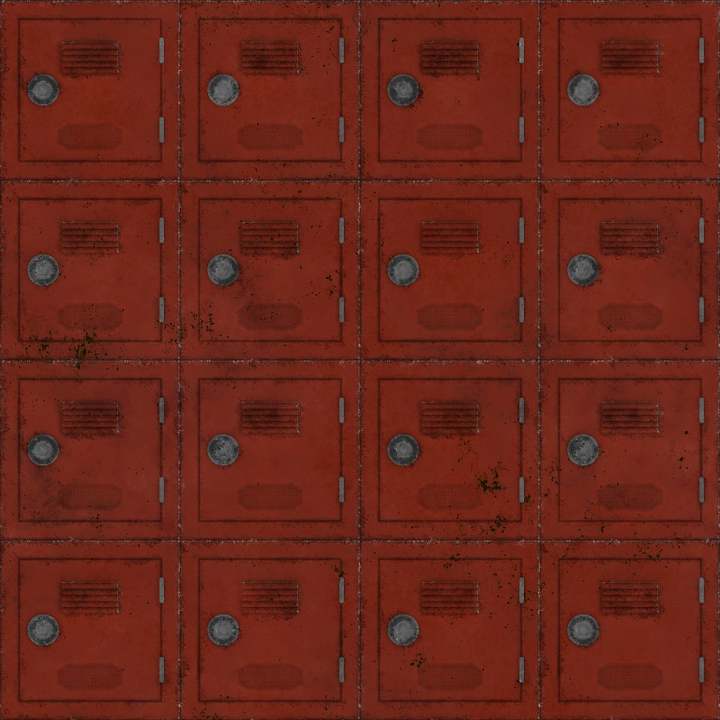 Archviz Locker Metal Metallic Sci Scifi Substance seamless PBR texture preview