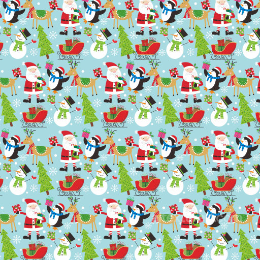 Featuring Festive Christmas Cartoon Characters on Digital Paper seamless All Christmas Digital paper PBR texture