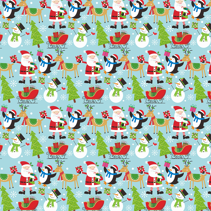 Featuring Colorful Christmas Digital Paper Pattern seamless PBR texture preview