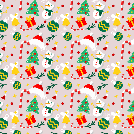 All Christmas Digital paper Texture of Colorful Christmas Icons on Soft Background All Christmas Digital paper texture preview