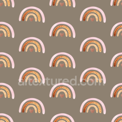 seamless Seamless 3D PBR Boho Fabric Texture Featuring Soft Pastel Rainbow Motifs texture 8k free download PBR