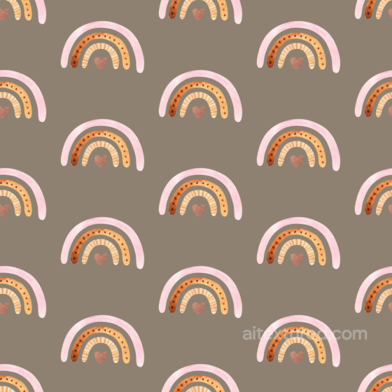 Boho Fabric Texture Featuring Soft Pastel Rainbow Motifs Boho Seamless texture preview