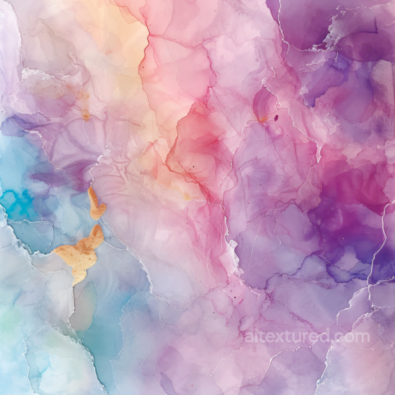 Alcohol Ink PBR Texture Featuring Soft Violet and Pink Fluid Marbling Alcohol ink texture preview