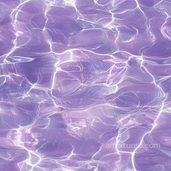Stylized Purple Water Surface Seamless Texture with Light Refractions Water texture preview