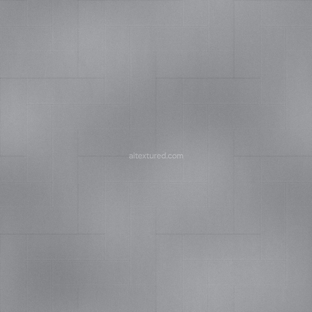 Seamless metal plates PBR texture in gray color