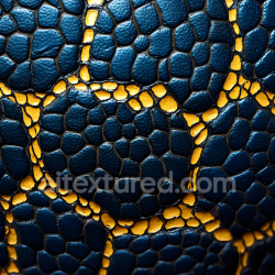 seamless Seamless 3D PBR Texture of Blue Reptilian Skin with Yellow Scale Pattern texture 8k free download PBR