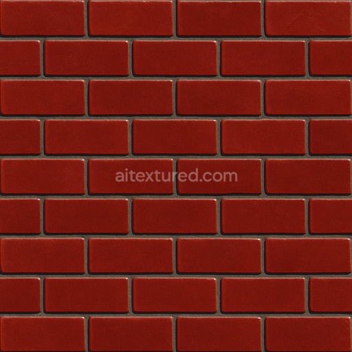 Polished Red Brick Texture Seamless 1024X1024