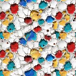 seamless Seamless 3D Cracked Paint PBR Texture with Multi-Colored Holes and Flaking Surface texture 8k free download PBR