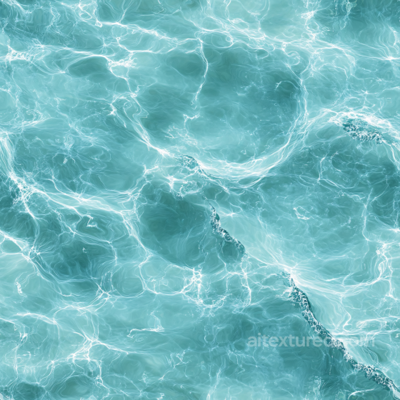 Water PBR Texture Featuring Clear Tropical Pool Water with Dynamic Light Caustics Water texture preview
