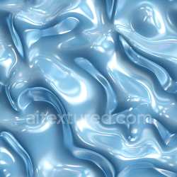 seamless Seamless 3D Inflated Glossy Blue Vinyl PBR Texture with Fluid Wrinkles texture 8k free download PBR