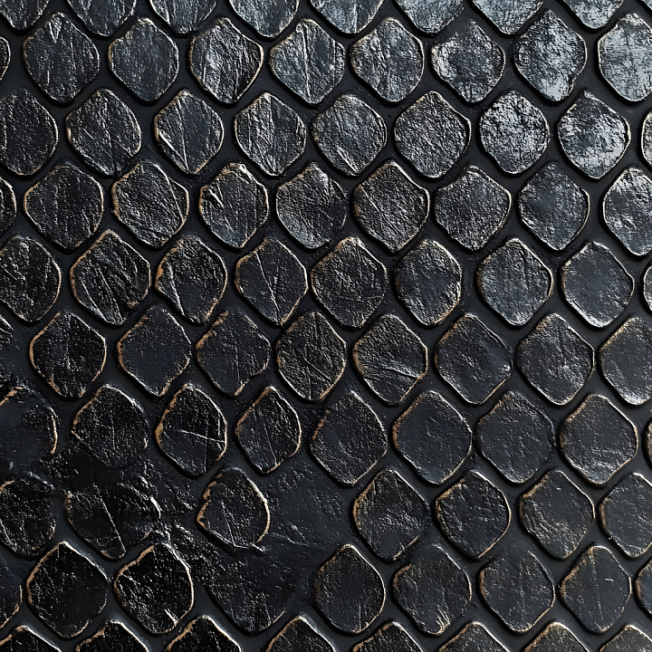 Reptilian Skin Featuring Rough, Overlapping Scales seamless PBR texture preview