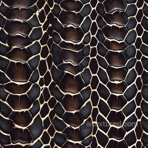Dark Reptilian Skin Seamless Texture with Intricate Scale Detail seamless Skin PBR texture