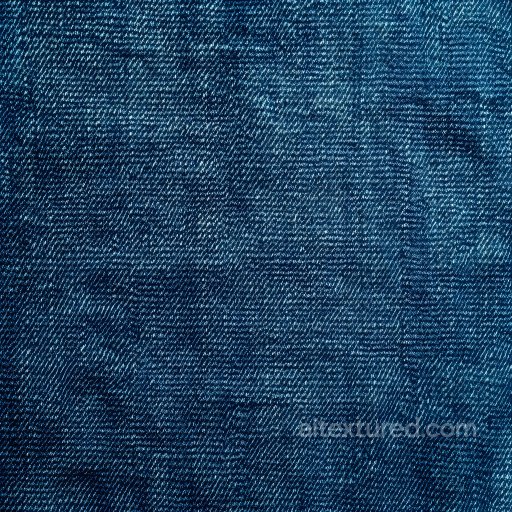 Denim jeans - cracked denim fabric PBR texture with blue tones and distressed weave texture preview