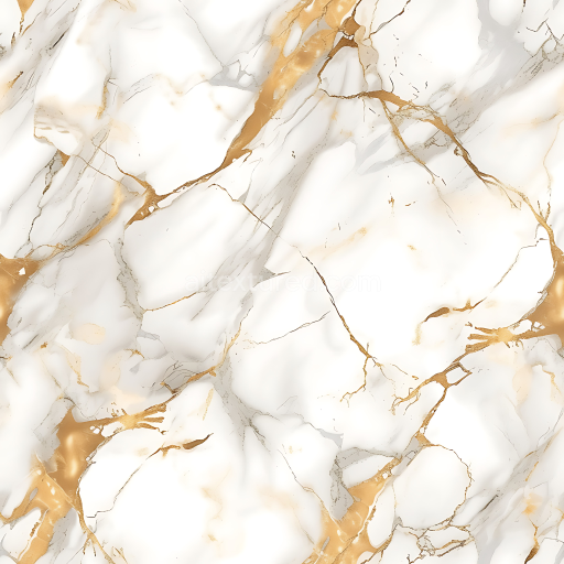 Seamless 3D Calacatta Gold Marble PBR Texture with Luxurious Gold Veins