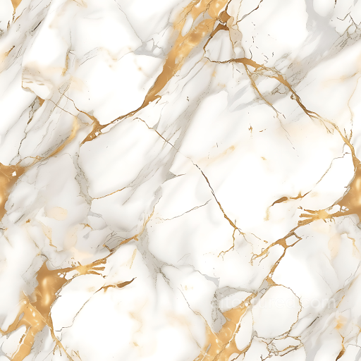 Calacatta Gold Marble PBR Texture with Luxurious Gold Veins seamless Marble PBR texture