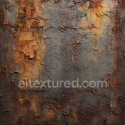 seamless Seamless 3D PBR Rusted Metal Texture Featuring Cracks, Peeling, and Corrosion texture 8k free download PBR