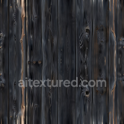 seamless Seamless 3D Charred Wood Planks PBR Texture with Knots and Grain Detail texture 8k free download PBR