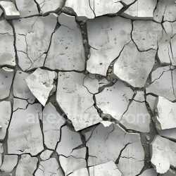 seamless Seamless 3D Cracked Plaster Wall PBR Texture with Broken White Paint and Jagged Chips texture 8k free download PBR