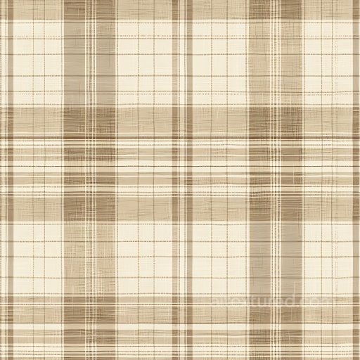 Seamless 3D PBR Texture of Beige and Brown Plaid Fabric Pattern texture preview