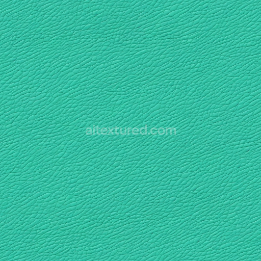 Seamless 3D Turquoise Pebbled Leather PBR Texture with Fine Grain Detail