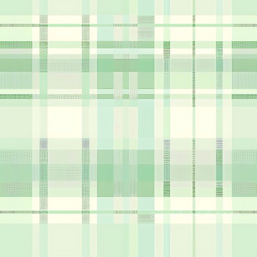 Seamless 3D PBR Texture Featuring Light Green and Cream Plaid Pattern texture preview
