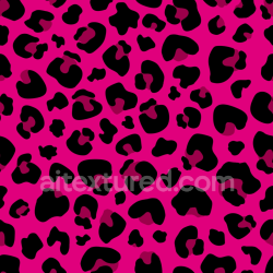 seamless Seamless 3D PBR Bright Pink Leopard Print Fabric Texture with Bold Black Spots texture 8k free download PBR