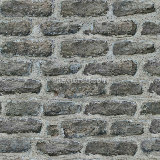High-Resolution Stone Brick Wall Texture for PBR Rendering