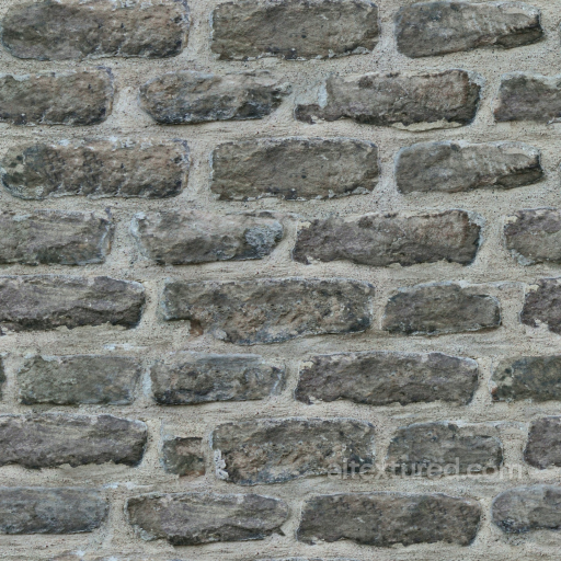 Stone Brick Wall Texture for PBR Rendering seamless Brick PBR texture