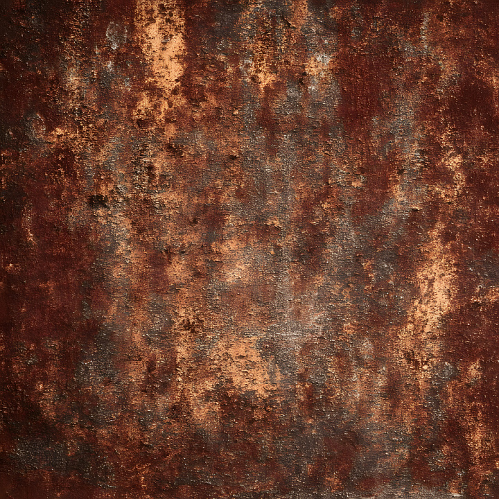 Rusty Metal with Detailed Cracks and Corrosion seamless PBR texture preview