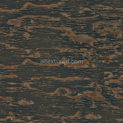 Weathered Wood — Wood Peeling Paint Wood Planks Painted — PBR seamless 3D texture