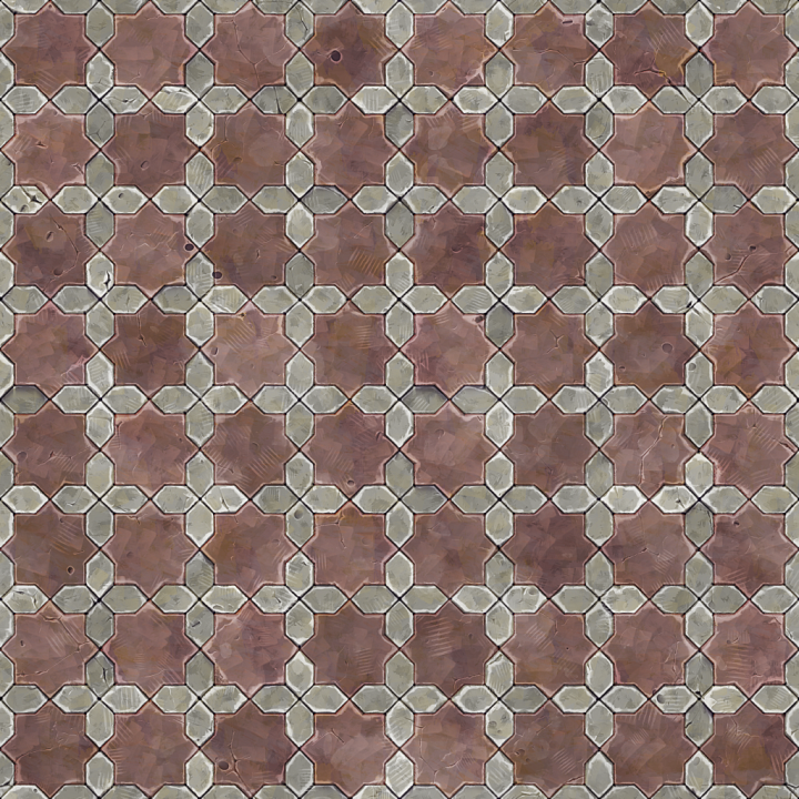 Stylized Cartoon Terracotta seamless PBR texture preview