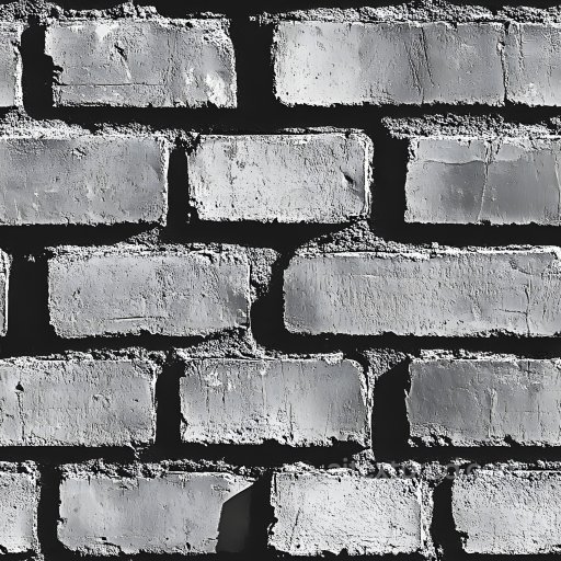 cracked white brick wall PBR texture with rough chipped mortar seamless Brick PBR texture