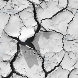 seamless Seamless 3D Cracked White Plaster PBR Texture with Deep Fractures and Peeling Layers texture 8k free download PBR