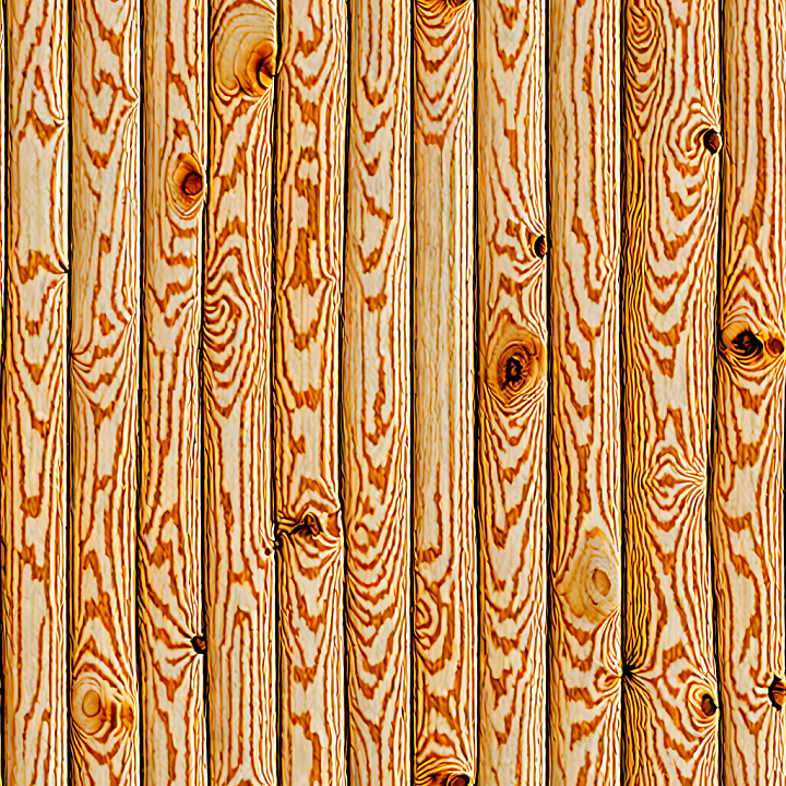 Pine Wood Planks with Distinctive Knots and Grain seamless PBR texture preview