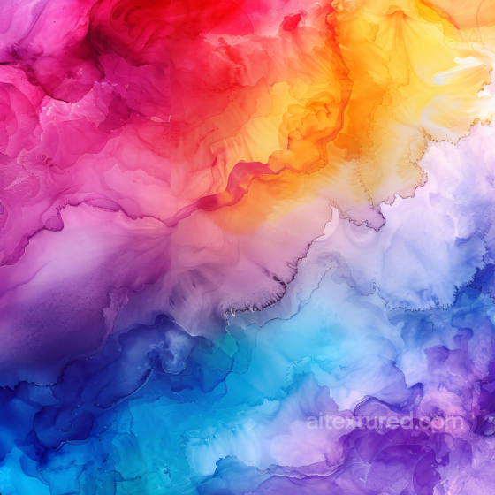 Alcohol Ink PBR Texture with Vibrant Multicolor Fluid Swirls and Soft Gradients Alcohol ink texture preview